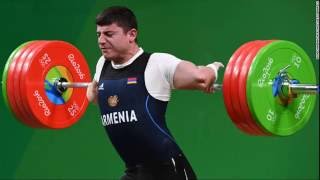 Olympic weightlifter Andranik Karapetyans suffers horrific elbow injury CNN [upl. by Goulette]