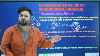 DISCREPANCIES FACED BY SCHRODINGER EQUATIONS  WHY SCHRODINGER EQUATION FAILS IN RELATIVISTIC CASE [upl. by Aztinay]