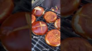 Smoked Venison Burgers with Beer Cheese Recipe  Over The Fire Cooking by Derek Wolf [upl. by Pruter]