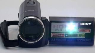 Sony Handycam HDRPJ10 Walkthrough amp First Look [upl. by Bodkin]