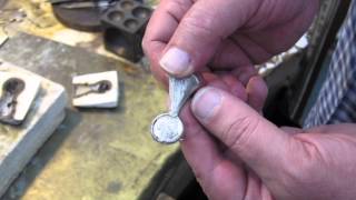 Ancient jewellery making technique using cuttlebone moulds [upl. by Ecille]