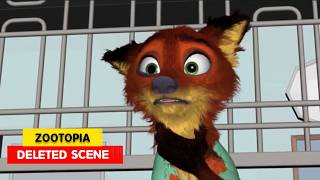 Zootopia  Deleted Scene  Nicks Tame Collar  Animation Breakdowns  3D Animation Internships [upl. by Wistrup]