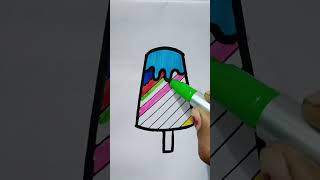 Icecream colour drowning 😏viralshort youtubeshorts shortsfeed drawing [upl. by An816]