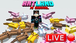 🔴CRIADERO DE AJOLOTES EN BUSCA DEL AZUL  ARTLAND  Mi Survival  Minecraft [upl. by Danby]