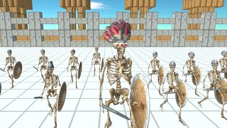 Arbs Mobile  15 Skeleton Warriors Vs Every Units Same Price  Animal Revolt Battle Simulator Mobile [upl. by Balduin]