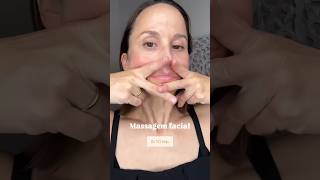 full face massage shorts faceyoga faceexercise facemassage facecare fitnessroutine [upl. by Euh409]