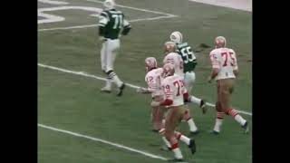 NY Jets vs SF 49ers November 1971 return of Joe Namath  NFL Action [upl. by Oyr]