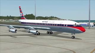 FSX  DC832  JT4A turbojet engine sounds  xviews [upl. by Roper]