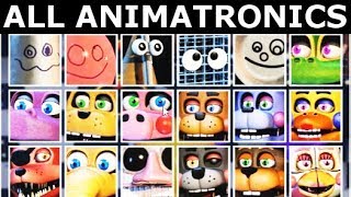 FNAF 6 Extras  All Animatronics Showcase On Stage Freddy Fazbears Pizzeria Simulator [upl. by Atirahs238]