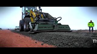 Stehr plate compactor in highway construction [upl. by Nerrej64]