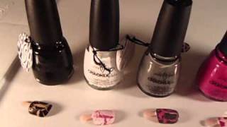 REVIEW CHINA GLAZE quotCRACKLEquot NAIL POLISH COLLECTION  A DEMO of the Nail Polish quotCracklequot Effect [upl. by Katrina]