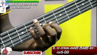 ASEDA BEN BY DAUGHTERS OF GLORIOUS JESUS BASS GUITAR LESSON [upl. by Nottnerb]