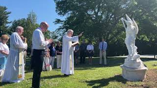 Blessing of Statue of St Michael the Archangel at St Maria Goretti Church 061324 [upl. by Artur]