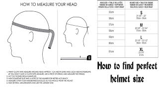 How To Choose Perfect Size Helmet For Yourself  Motorcycle Helmet Sizing Guide [upl. by Lauer383]