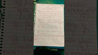 Statistics and three dimensional geometry test 11 class hometuition cbse correct mean [upl. by Vacuva]