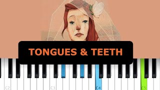 The Crane Wives  Tongues amp Teeth Piano Tutorial [upl. by Ahseid246]