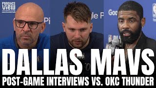 Luka Doncic Kyrie Irving amp Jason Kidd React to Dallas Mavs GM1 Loss vs OKC Thunder  PostGame [upl. by Assiral410]