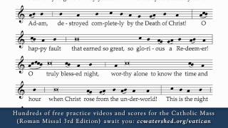 Exsultet • ICEL New Translation Practice Recording Roman Missal Third Edition [upl. by Ursulina]