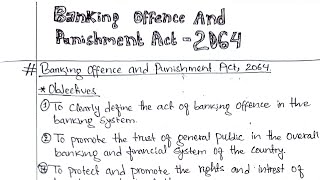 Banking Offence And Punishment Act2064 [upl. by Lever659]