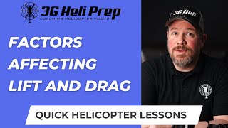 Lift and Drag Explained  Key Factors for Helicopter Flight [upl. by Shani]