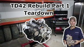 TD42 Rebuild Part 1 Disassembly [upl. by Eireva656]