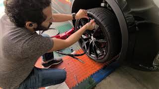 Alloy Gator Protective Rim Installation on Tesla model X [upl. by Dione]