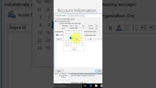 How to add auto replies in email shorts outlook youtubeshorts [upl. by Aleras46]