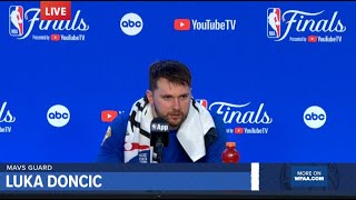 NBA Finals postgame interviews Celtics Mavericks hold press conferences after Boston wins title [upl. by Nazario717]