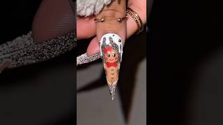 GINGERBREAD NAILS🤎 shorts christmas nails nailtutorial nailart [upl. by Yessydo]