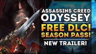 Assassins Creed Odyssey  FREE DLC and Season Pass Details New Gameplay Trailer AC3 Remastered [upl. by Haelam204]