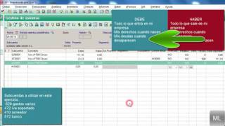 Tutorial de contabilidadcómo contabilizar factura de gastos 22 [upl. by Duntson]