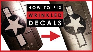 How to fix wrinkled or bubbled decals on scale models [upl. by Parrnell]