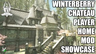 Xbox Skyrim AE WINTERBERRY CHATEAU Player Home Mod Showcase [upl. by Marinelli]