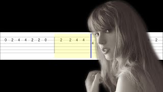 Taylor Swift  Florida ft Florence and The Machine Easy Guitar Tabs Tutorial [upl. by Reeva884]