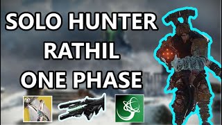 Solo Hunter Rathil One Phase  Destiny 2 [upl. by Nosa]