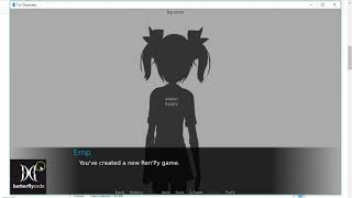 Renpy Tutorial Customizing Characters [upl. by Aicirtam]