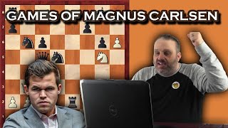 Best Games of Magnus Carlsen with GM Ben Finegold [upl. by Brandise]