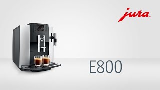 JURA E800  Kaffeevollautomat  Fully automatic coffee machine [upl. by Tabby]