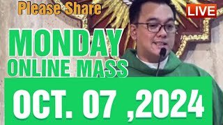 QUIAPO CHURCH LIVE MASS TODAY REV FR DOUGLAS BADONG OCTOBER 72024 [upl. by Dorlisa858]