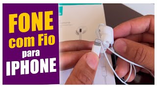 FONE DE OUVIDO COM FIO PARA IPHONE Custo benefício Usams [upl. by Gabriele]