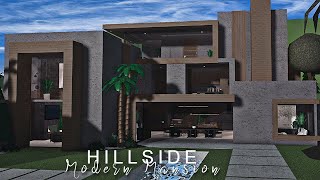 Bloxburg Hillside Modern Mansion 100k  NO LARGE PLOT  BLOXBURG Roblox [upl. by Artinek]