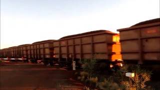 Rio Tinto iron ore train [upl. by Dnomasor343]