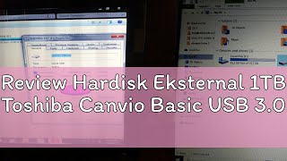 Review Hardisk Eksternal 1TB Toshiba Canvio Basic USB 30 [upl. by Ainad]