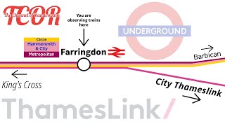 Farringdon Underground Observations ft Thameslink [upl. by Sesom]