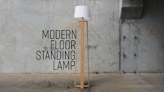 DIY Modern Floor Standing Lamp [upl. by Euqirdor]