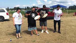 Cree Confederation  Puyallup Washington 2018 hand drum competition [upl. by Adlecirg879]