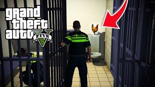 VERSTOPPEN IN HET POLITIE BUREAU  GTA V Hide amp Seek [upl. by Durand263]