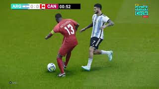 🔴Argentina Vs Canada LIVE  Copa America Semifinal PES 21 Simulation Gameplay [upl. by Llerrud]