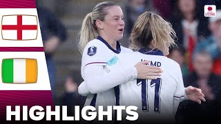 England vs Ireland  Alessia Russo Goal  Highlights  Womens Euro Qualifiers 12072024 [upl. by Enirual]