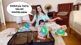 BEBEĞİMİN TATİL VALİZİNİ HAZIRLADIM  Doğa’nın Tatil Bavulu [upl. by Grosz690]